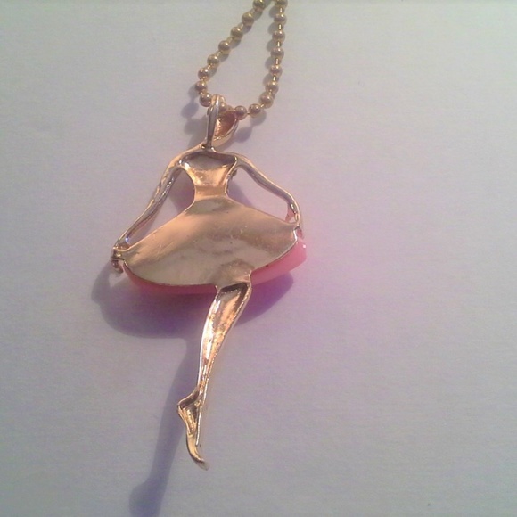Pink Ballerina Dancer Necklace - Picture 3 of 8
